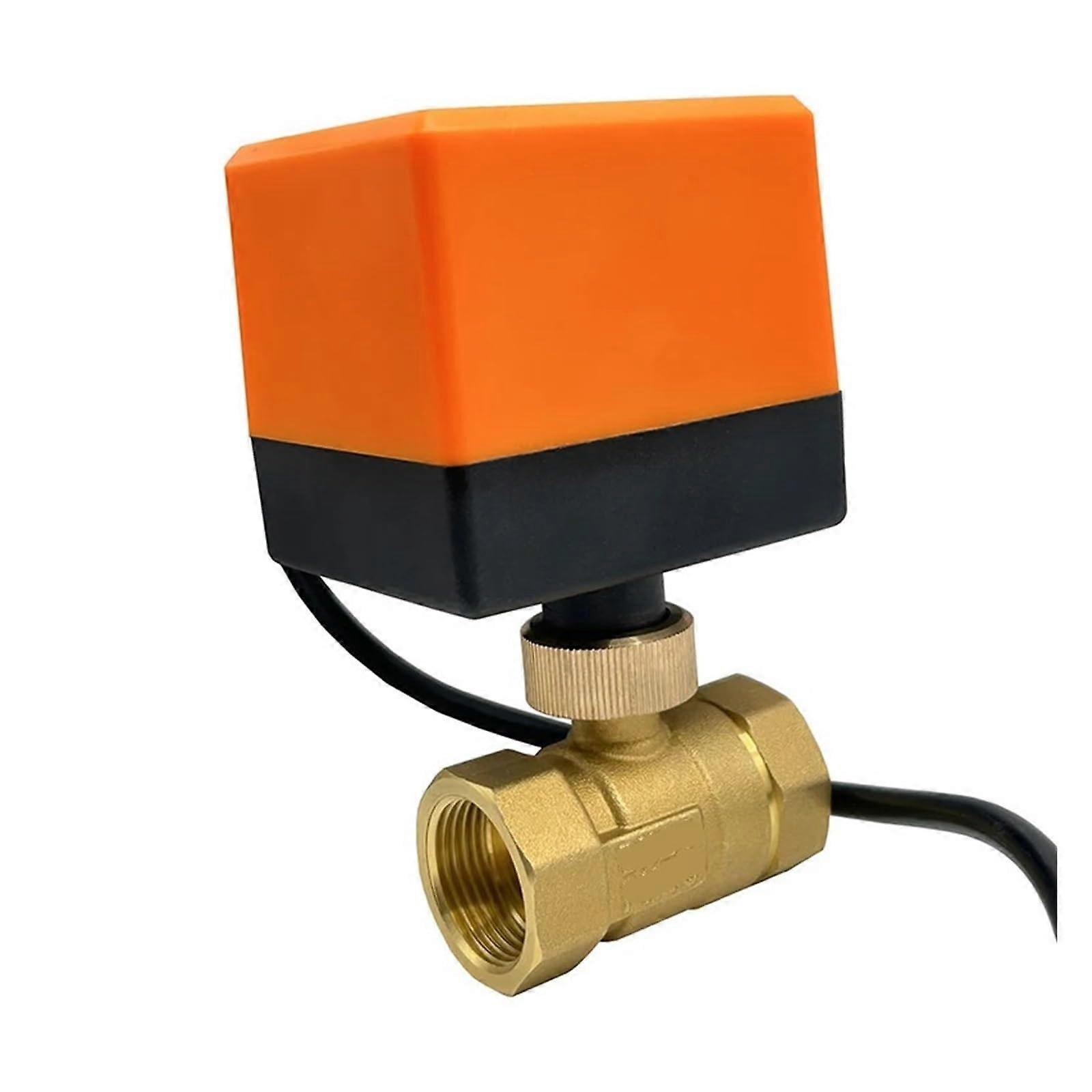 1/2" 3/4" 1" 1-1/4" 2" Brass Ball Valve 12VDC Model CR02 Three or Two Lines Compatible with 12V Systems