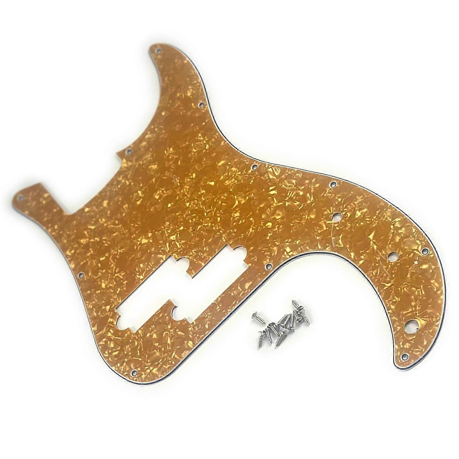 11-Hole 4 String Bass Pickguard Modern Style Standard Precision Bass Pickguard 3 Ply Scratch Plate Bass Accessory