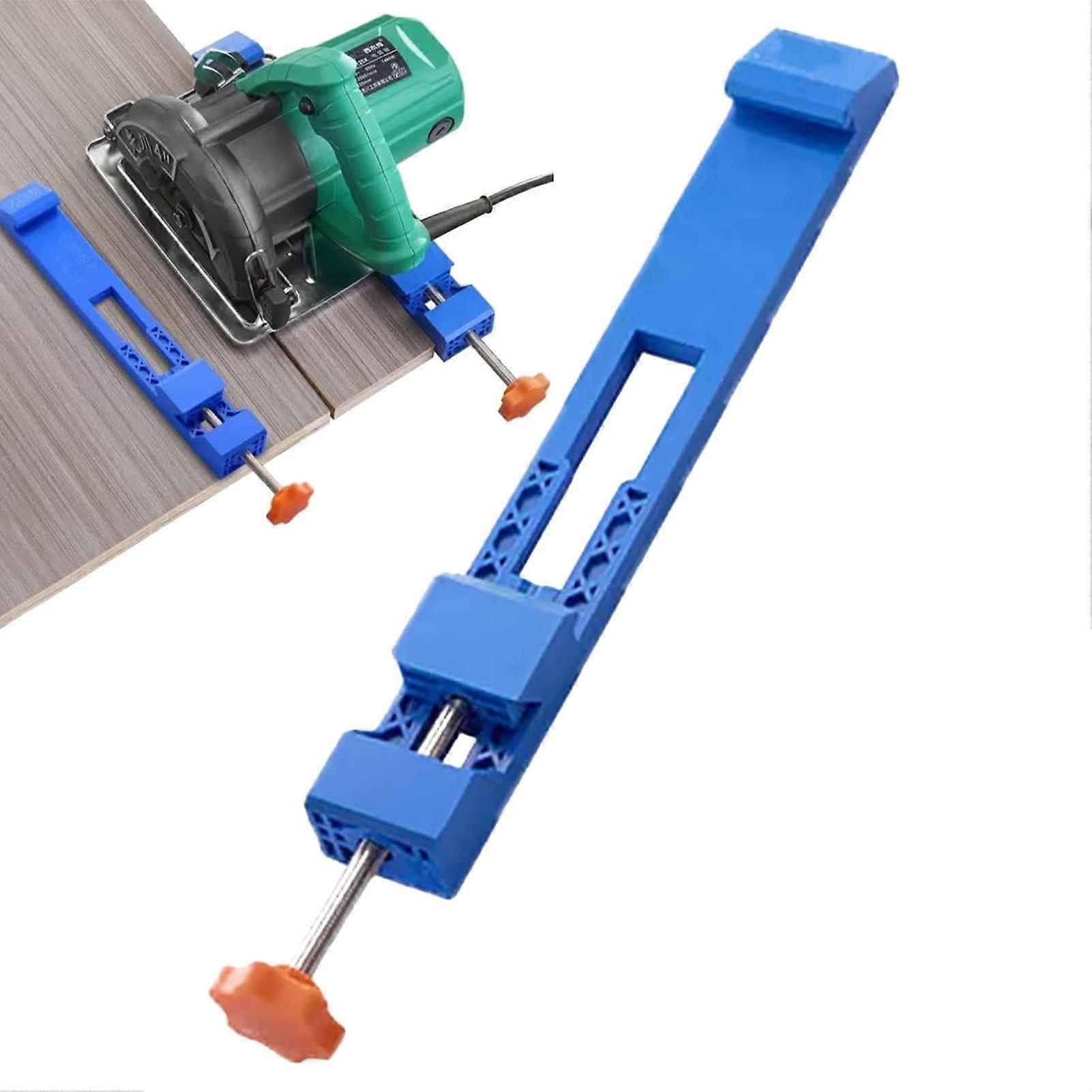 Adjustable Circular Saw Guide Rail with Secure Locking for Precision Wood Cutting and Milling