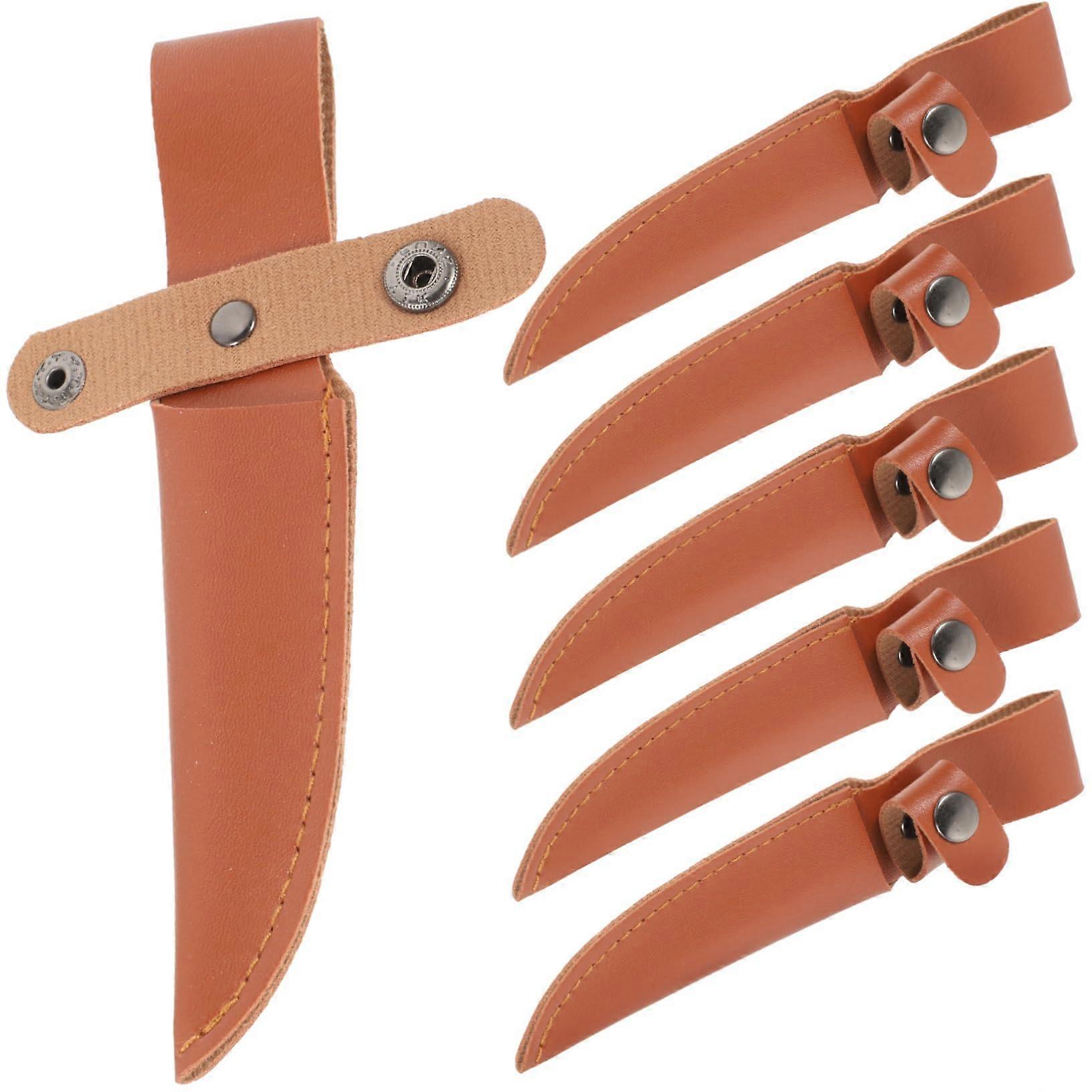 6pcs Kitchen Knife Protector Sheath Covers Set for Blade Protection and Accident Prevention