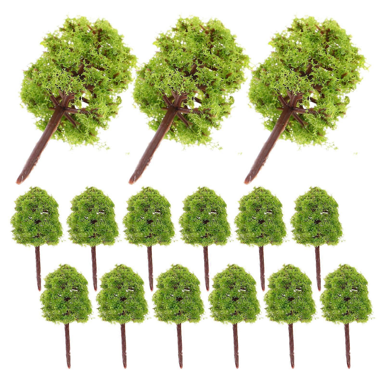 Plastic Model Trees for Decoration 100Pcs Miniature Trees for Crafts
