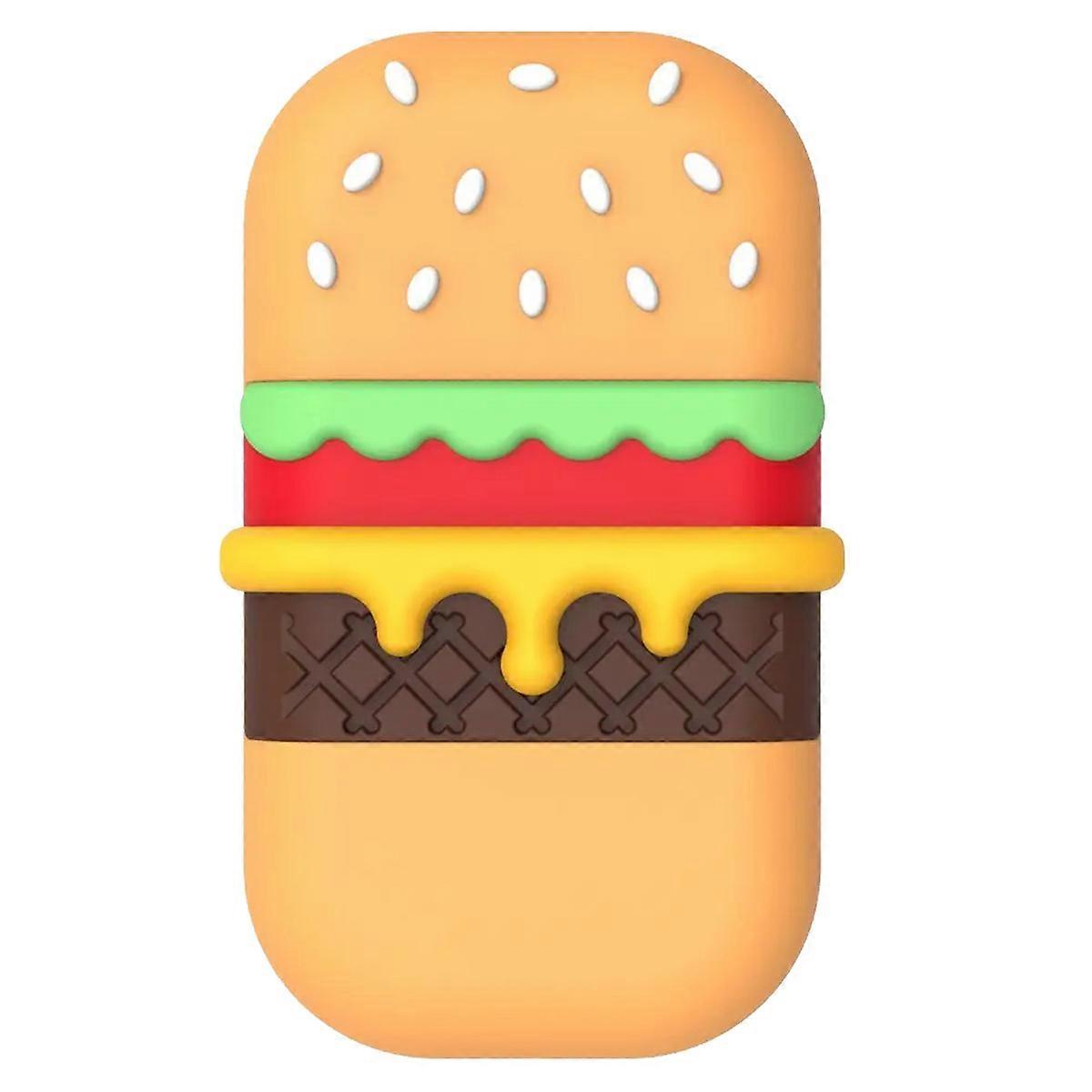 Contactless Wallet with Burger Design Case, Orange