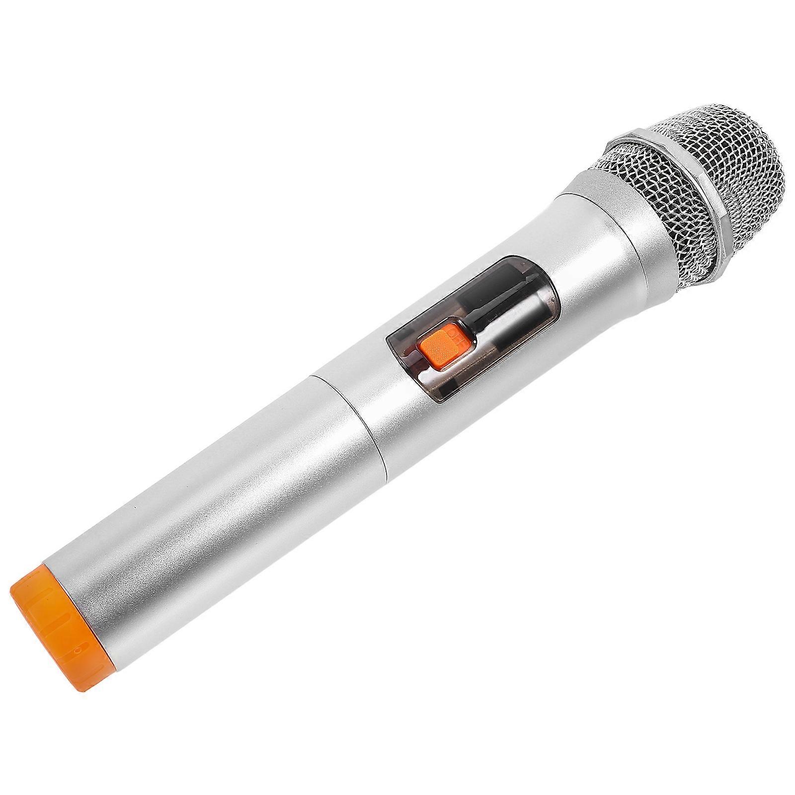 Stage Performance Microphone Orange Fake Microphone Prop for Decor