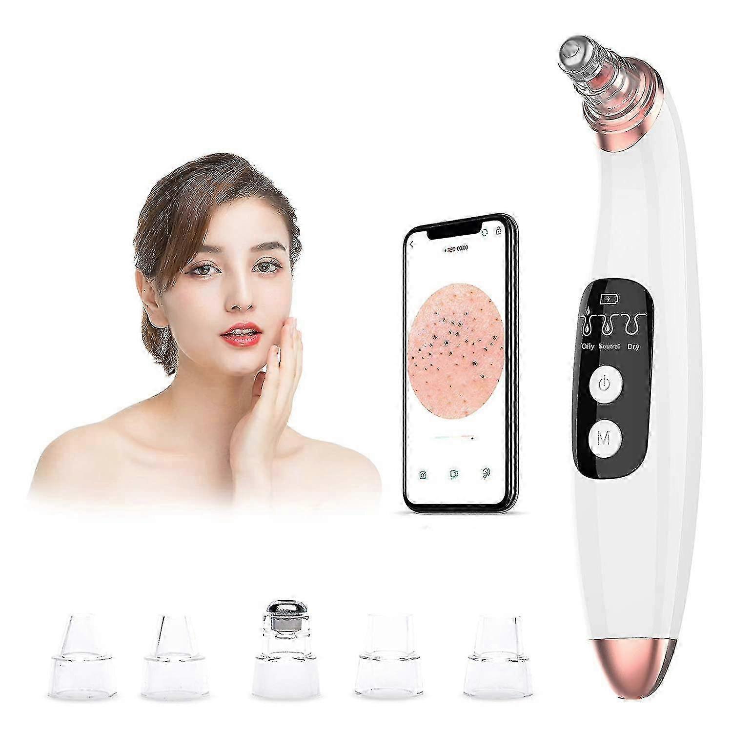Blackhead Remover Vacuum Pore Cleaner With Camera - Acne Extractor Tool Exfoliat