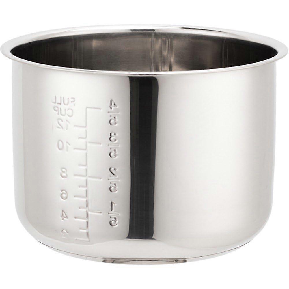 Rice Cooker Inner Pot Replacement, Durable Stainless Steel Liner for Multipurpose Cooking