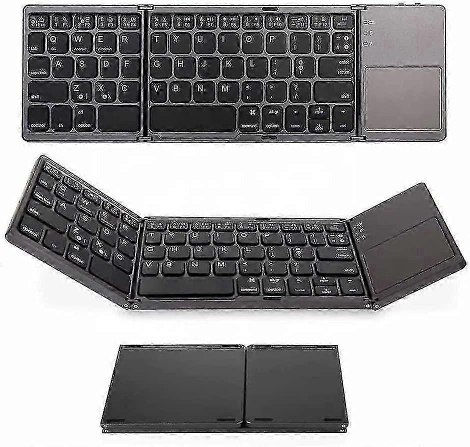 26-27 Mini Pocket Folding Wireless Bluetooth Keyboard B033 With Touchpad