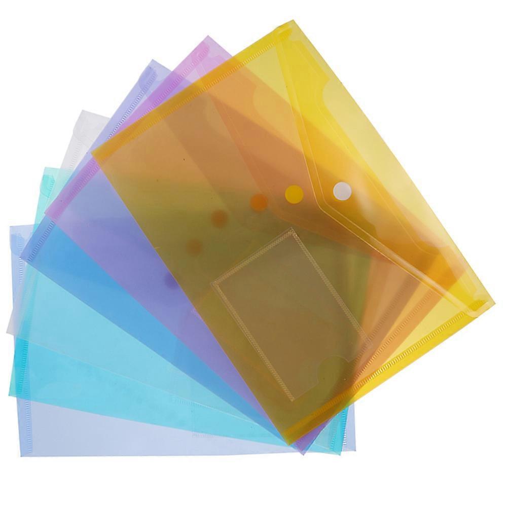 Plastic File Bag Test Paper Document Bag for Storage 12Pcs