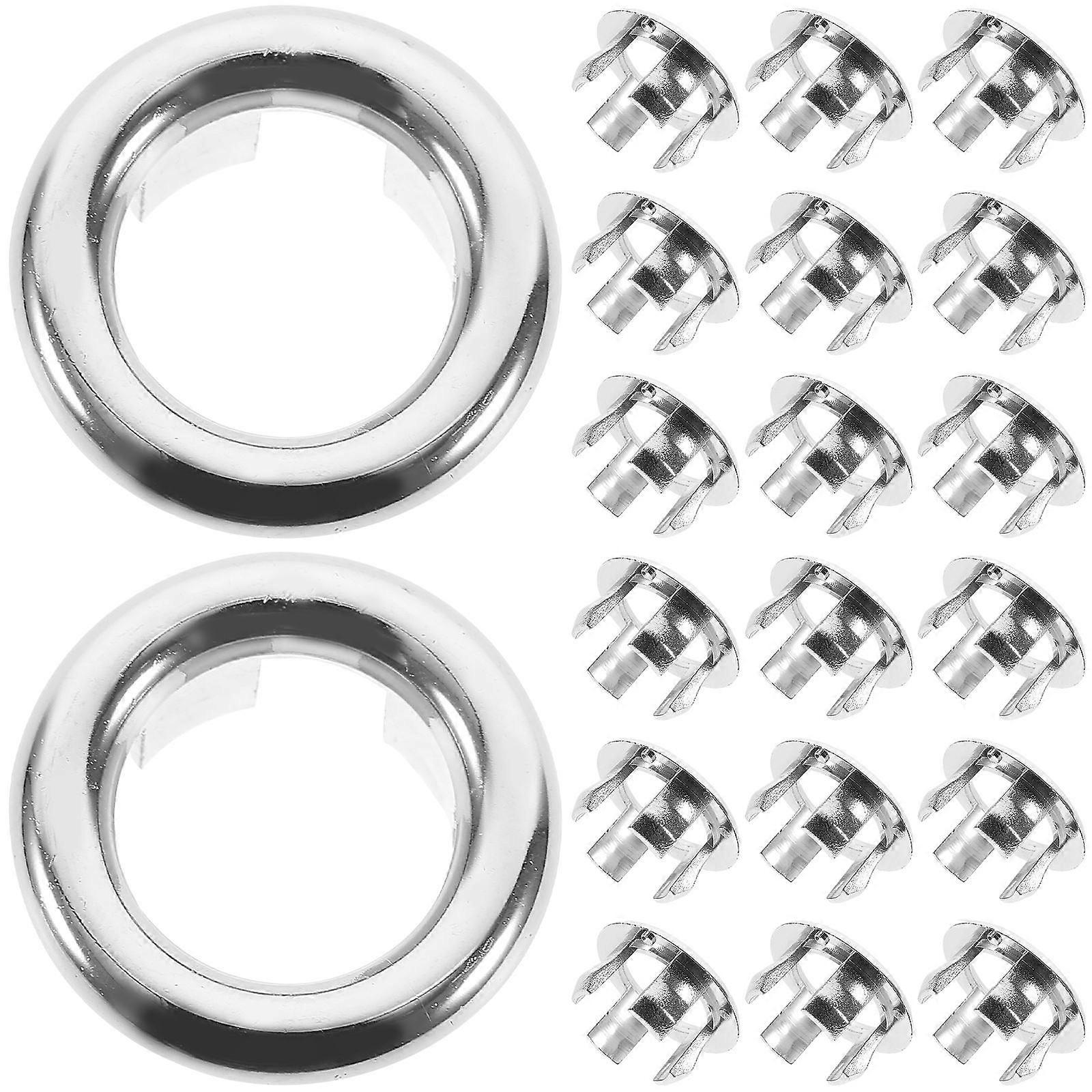 Bathroom Sink Overflow Ring Plastic Basin Overflow Covers 80Pcs Set