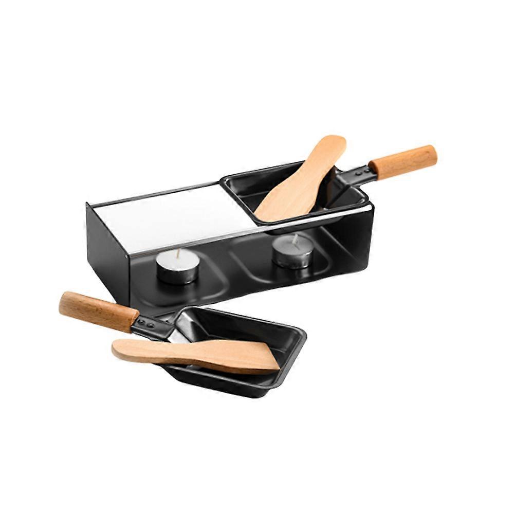 Mini Stove Black Wooden Handle for Grilling Use 1Set