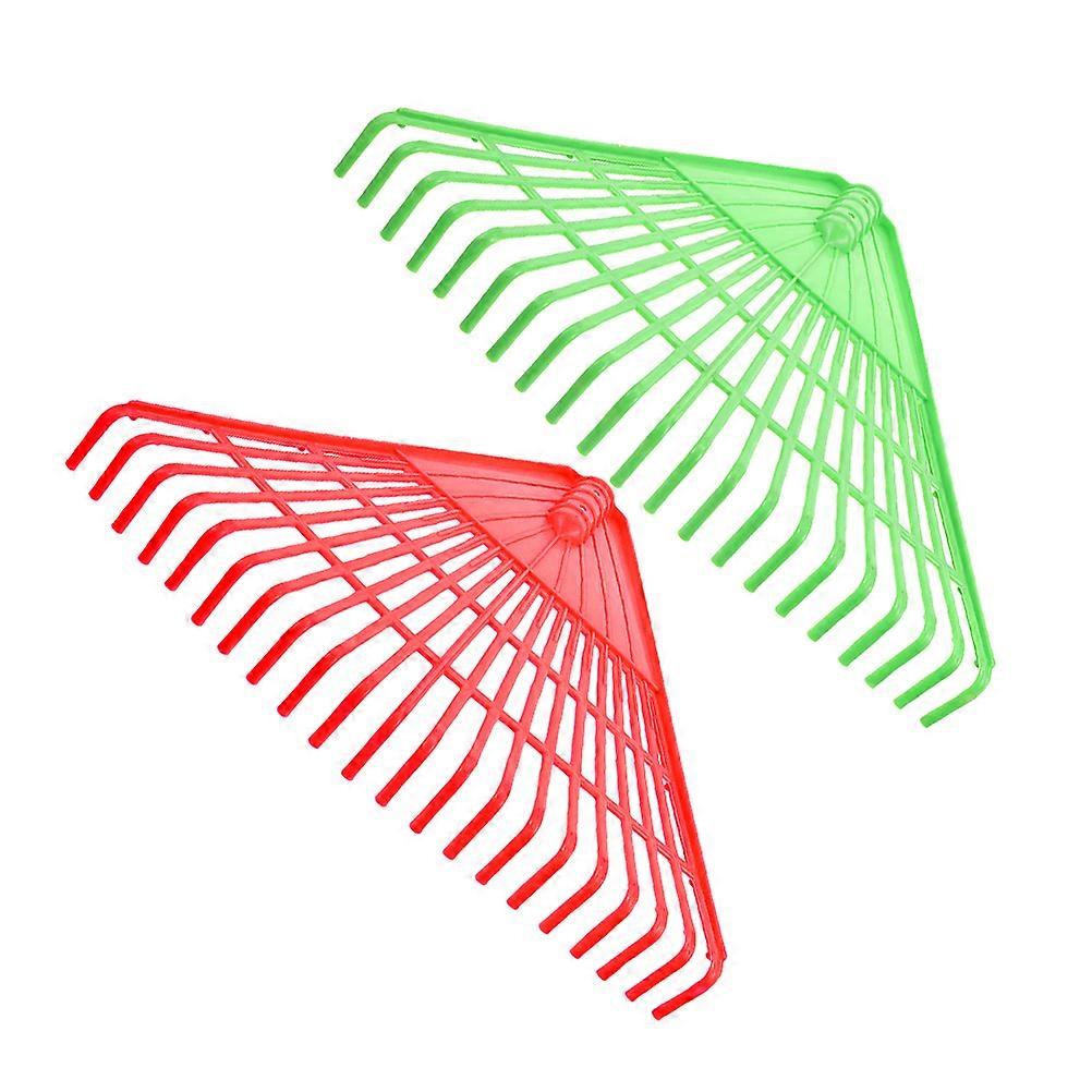 Assorted Color Garden Rake for Lawn Maintenance 2Pcs