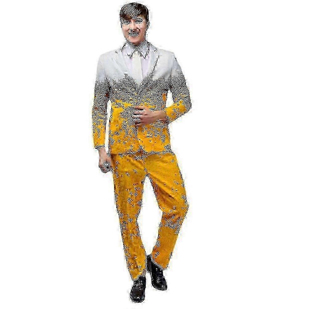 Halloween Beer Clothes Suit For Men Stage Performance Costume Props Festival Party Role Play Wearing-hy 25-26s