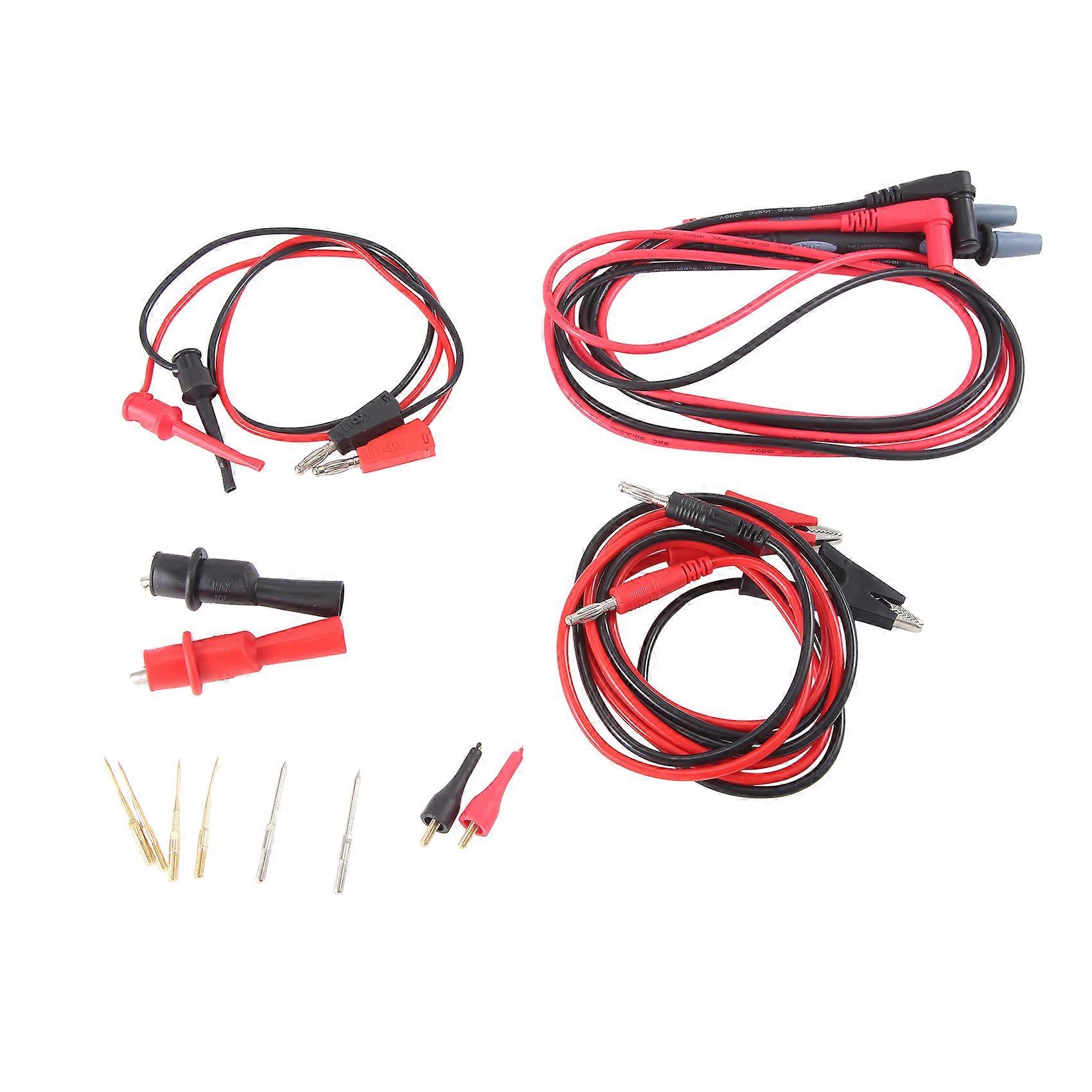 Test Meter Kit JT8043 Multi-Function Multi-Piece Replaceable Test Meter Stick Kit 4MM Plug to Alligator Clip Test Leads