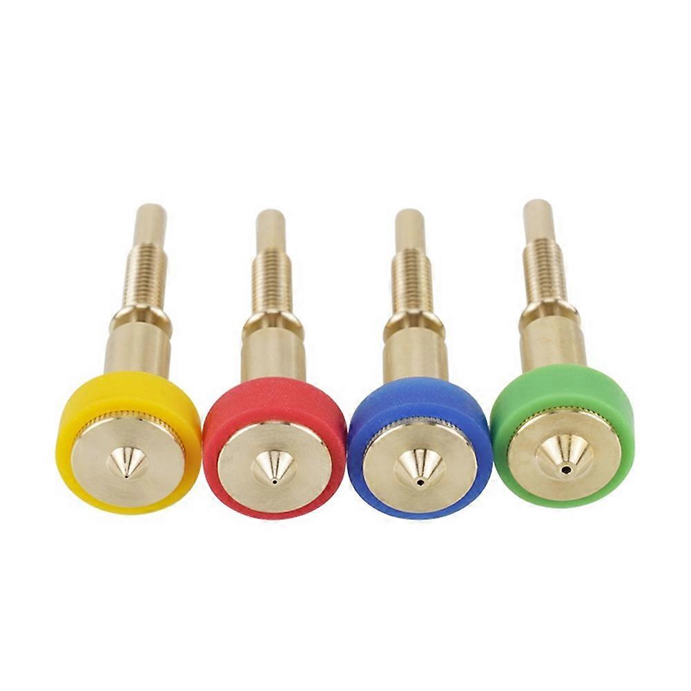 4pcs Brass Titanium Nozzle 0.25/0.4/0.6/0.8mm For