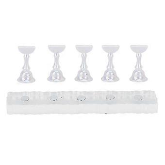 Acrilico Nail Art Holder Salon Fingernail Display Stands Magnetico Nail Art Training Stand