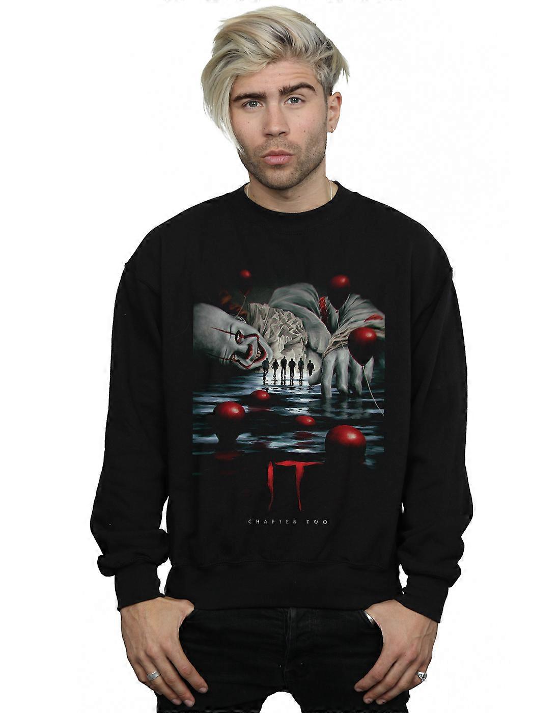 It Chapter 2 Men's Pennywise Balloon Poster Sweatshirt