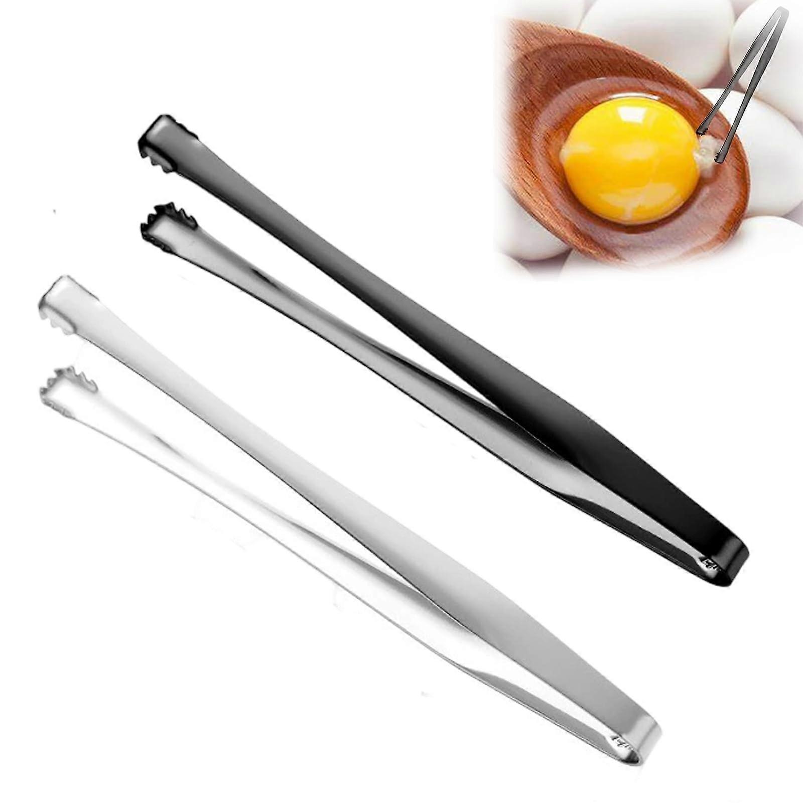 Egg Chalaza Remover Tongs Set, Precise Egg Separator Tool for Baking, Cooking, Cake and Pastry