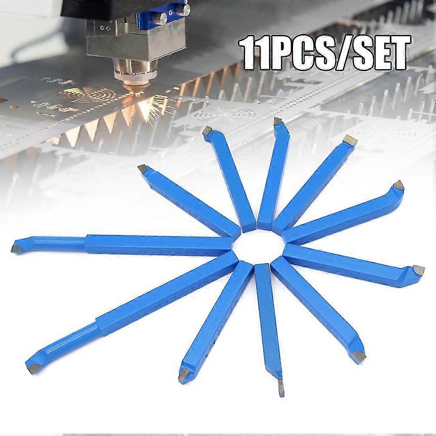 11pcs Turning Boring Bit Mini Lathe Tool Milling Metal Cutting Tools Set