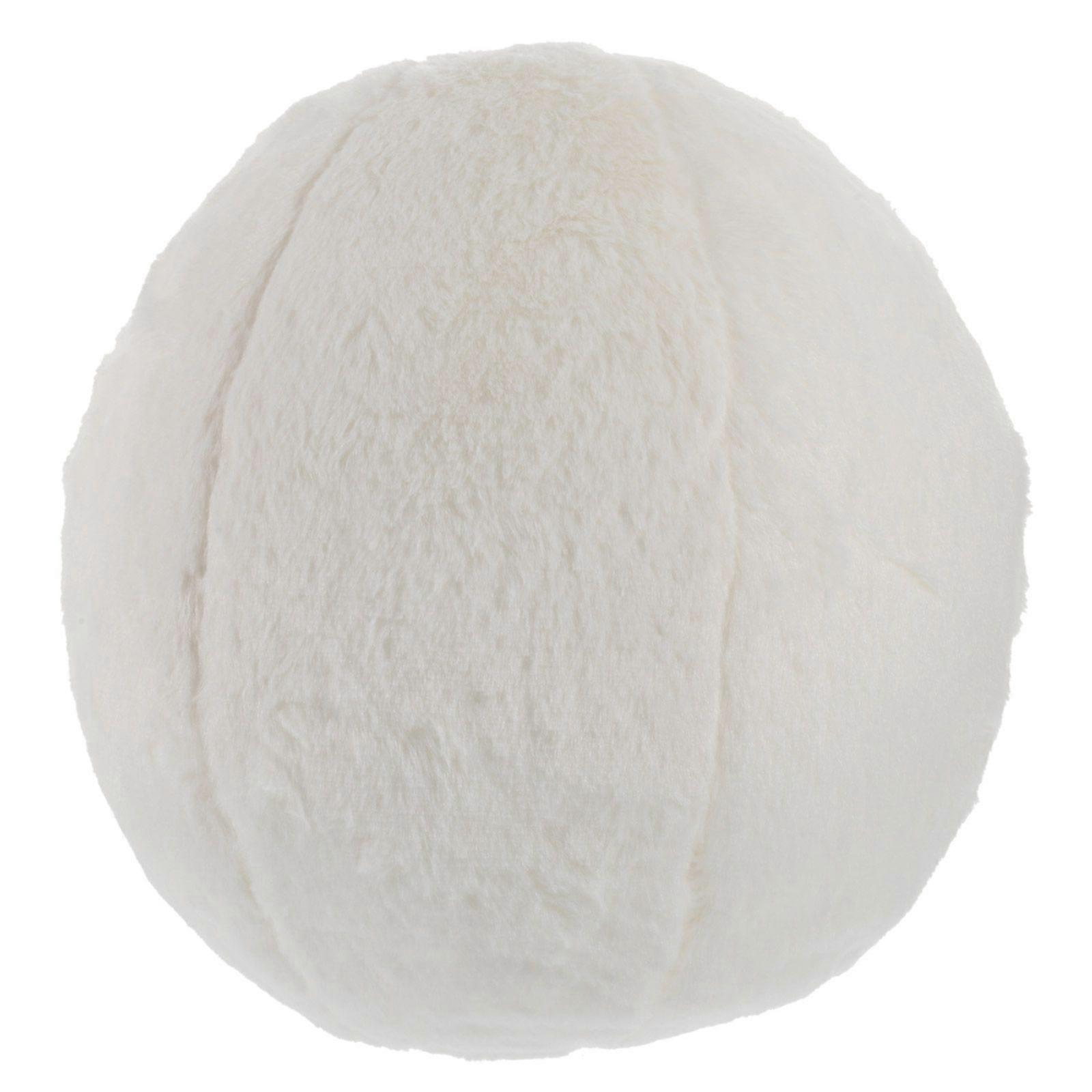 Household Plush Pillow Solid-color Sofa Throw Pillow Comfortable Ball Shaped Pillow