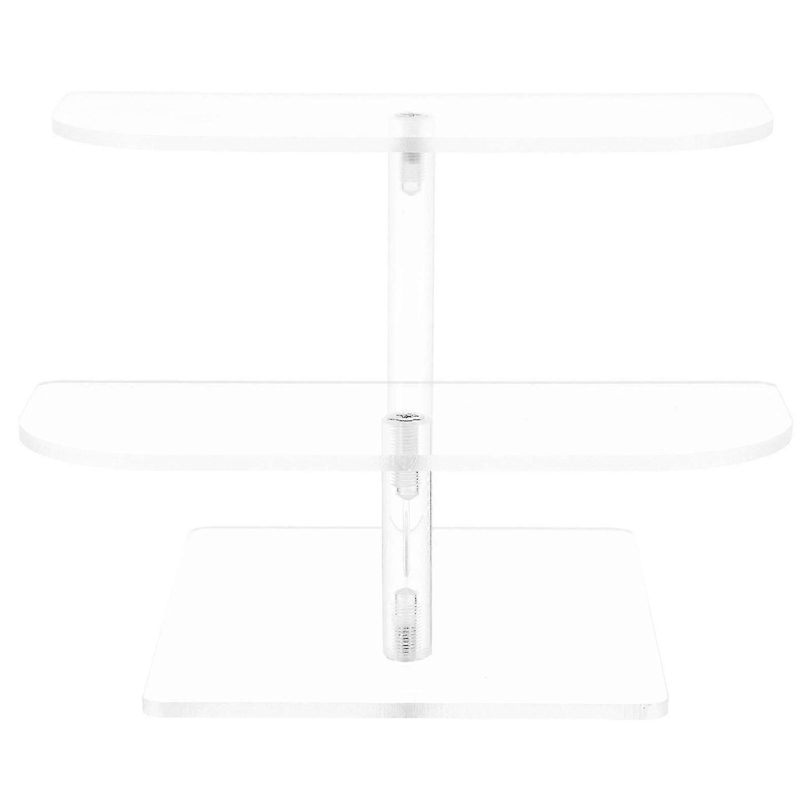 Acrylic Display Stand Tabletop Multi-Layer Sunglasses Storage Holder 2Pcs