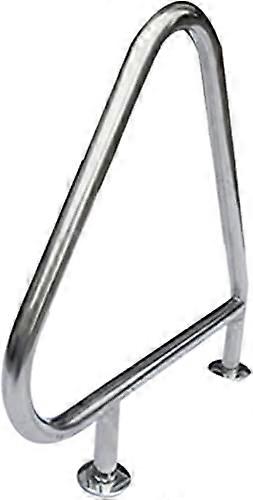 Pool Handrail with Quick Install Plates, Ergonomic Curved Grip for Inground Pool or Spa Entry