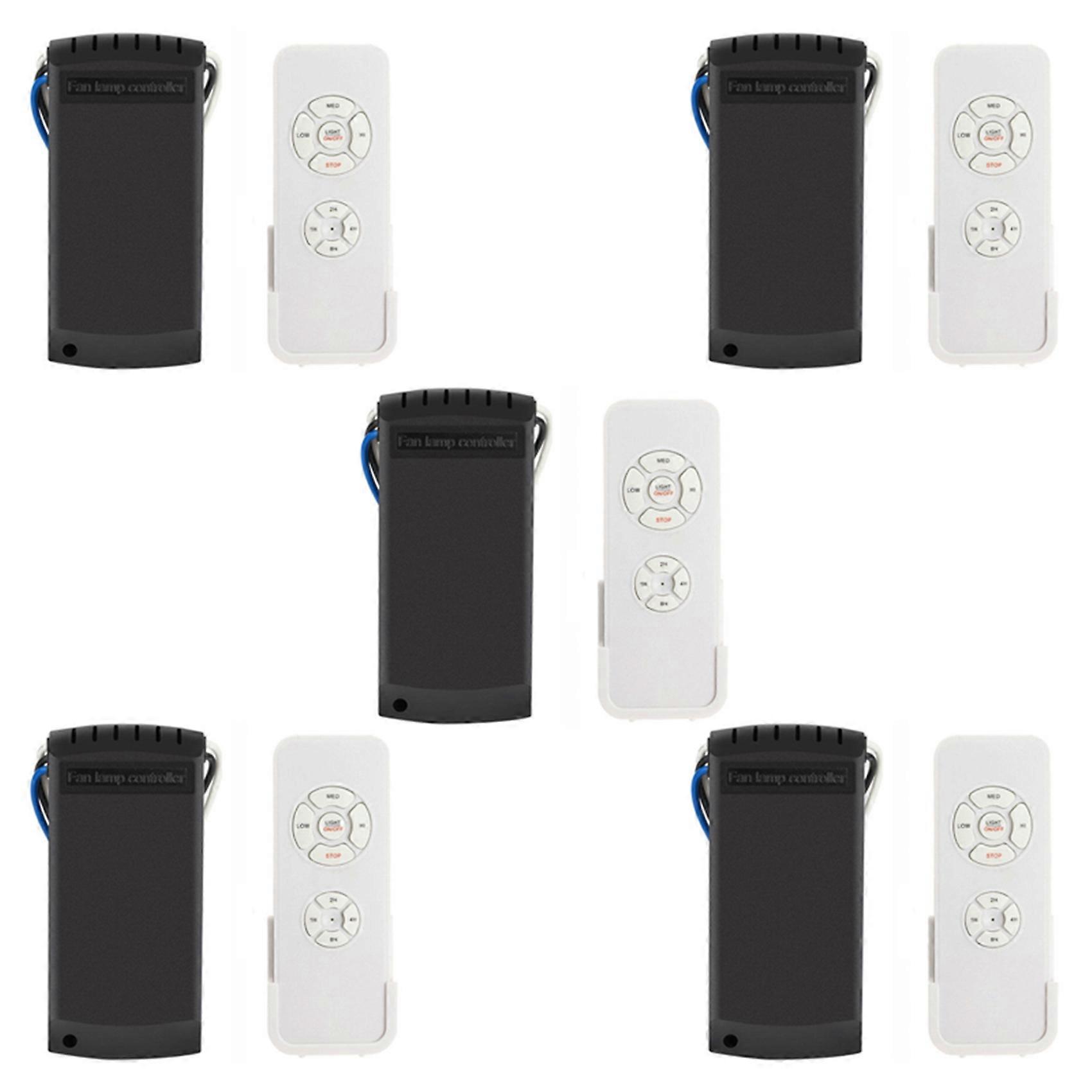 5X Universal Ceiling Fan & Light Remote Control Kit Timing Wireless Switches