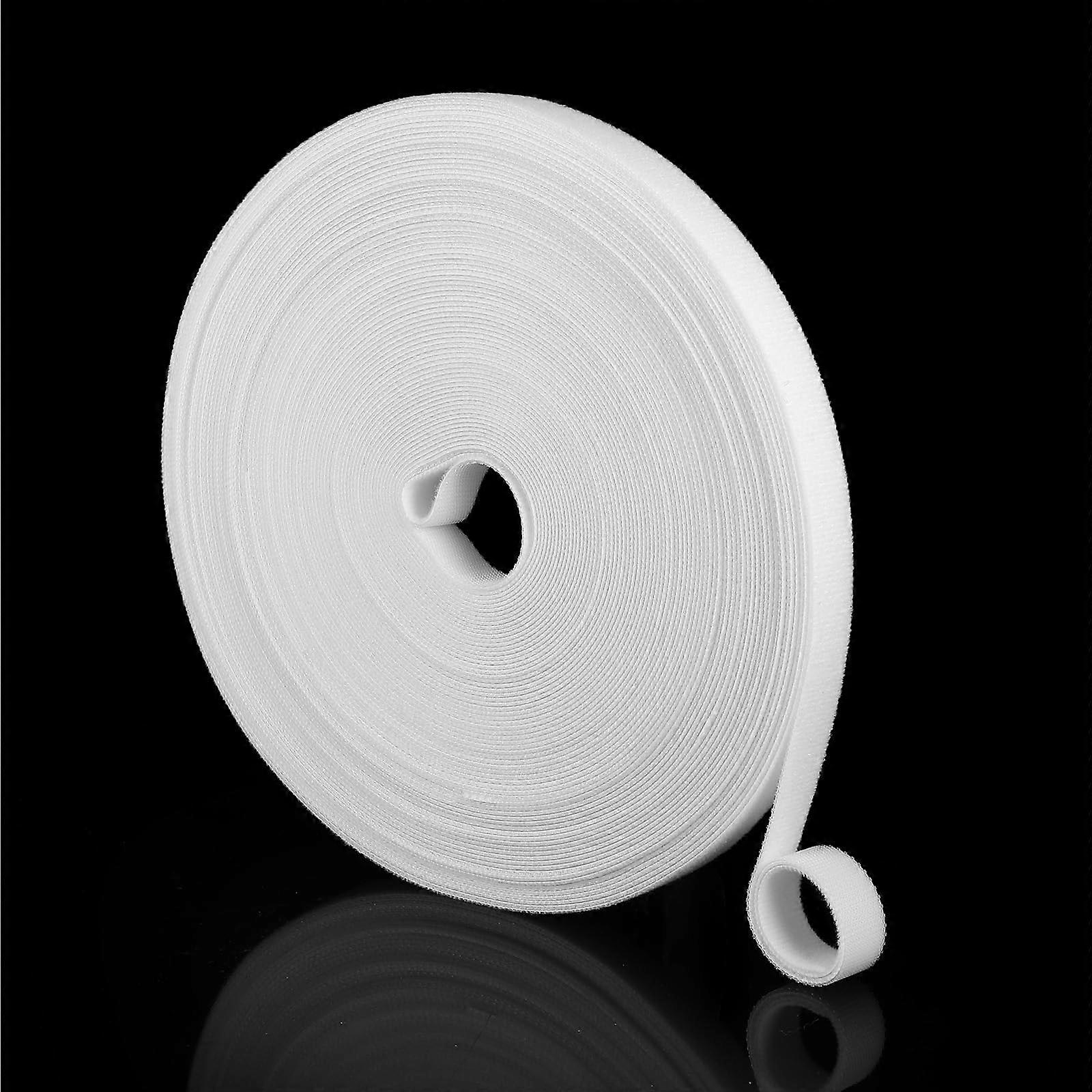 Hook and Loop Cable Ties 1/2 Inch x 66ft Roll, Reusable Wire Organizer with Custom Length Cutting