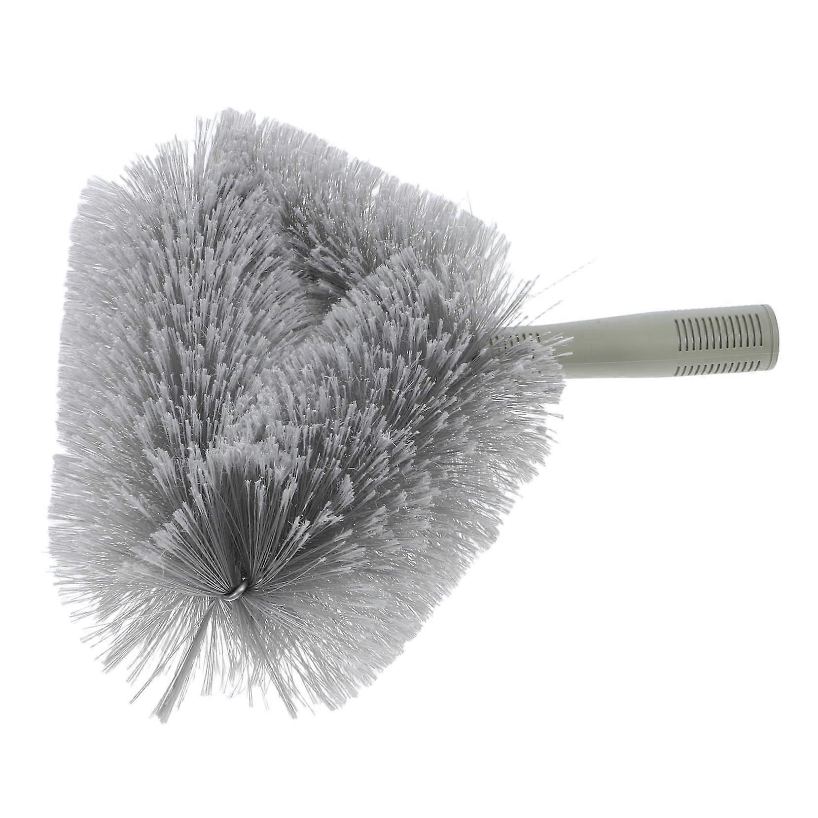 Corner Cleaning Brush with Soft Bristles for Extended Reach Cobweb Removal and Quick Head Replacement