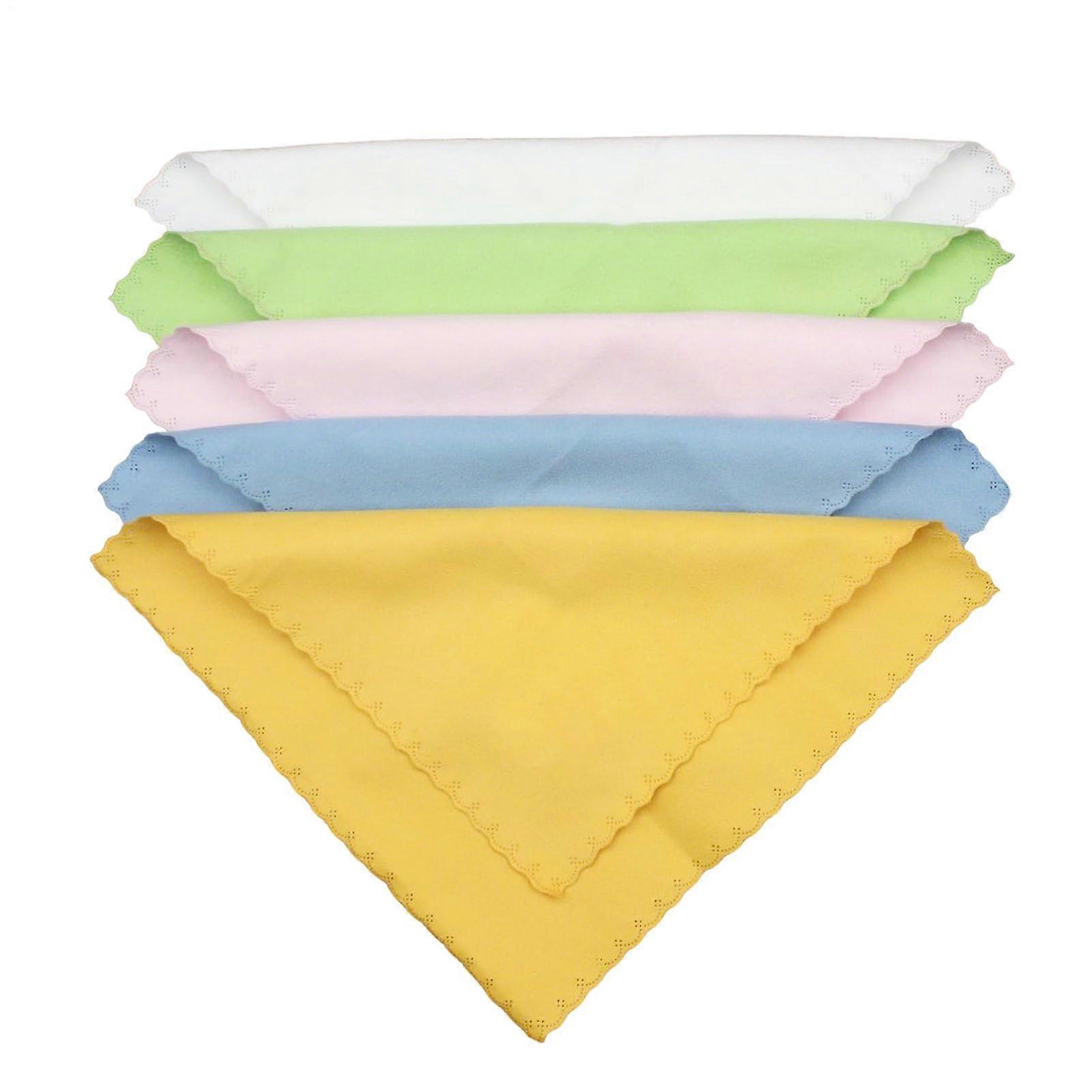 Microfiber Cleaning Cloth Set 5pcs Scratch AntiStatic for Guitar Violin Piano Instruments