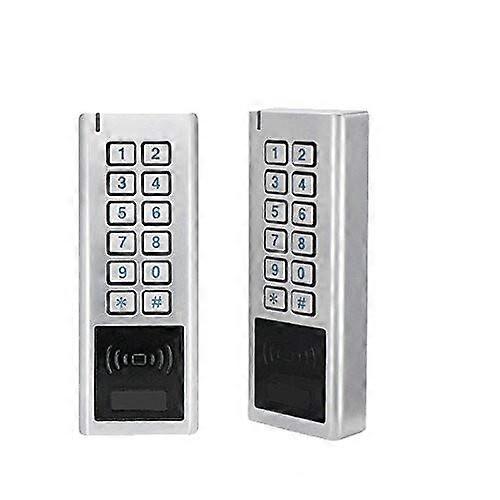 Access Control Card Reader with Keypad, Metal Waterproof RFID Door Entry System