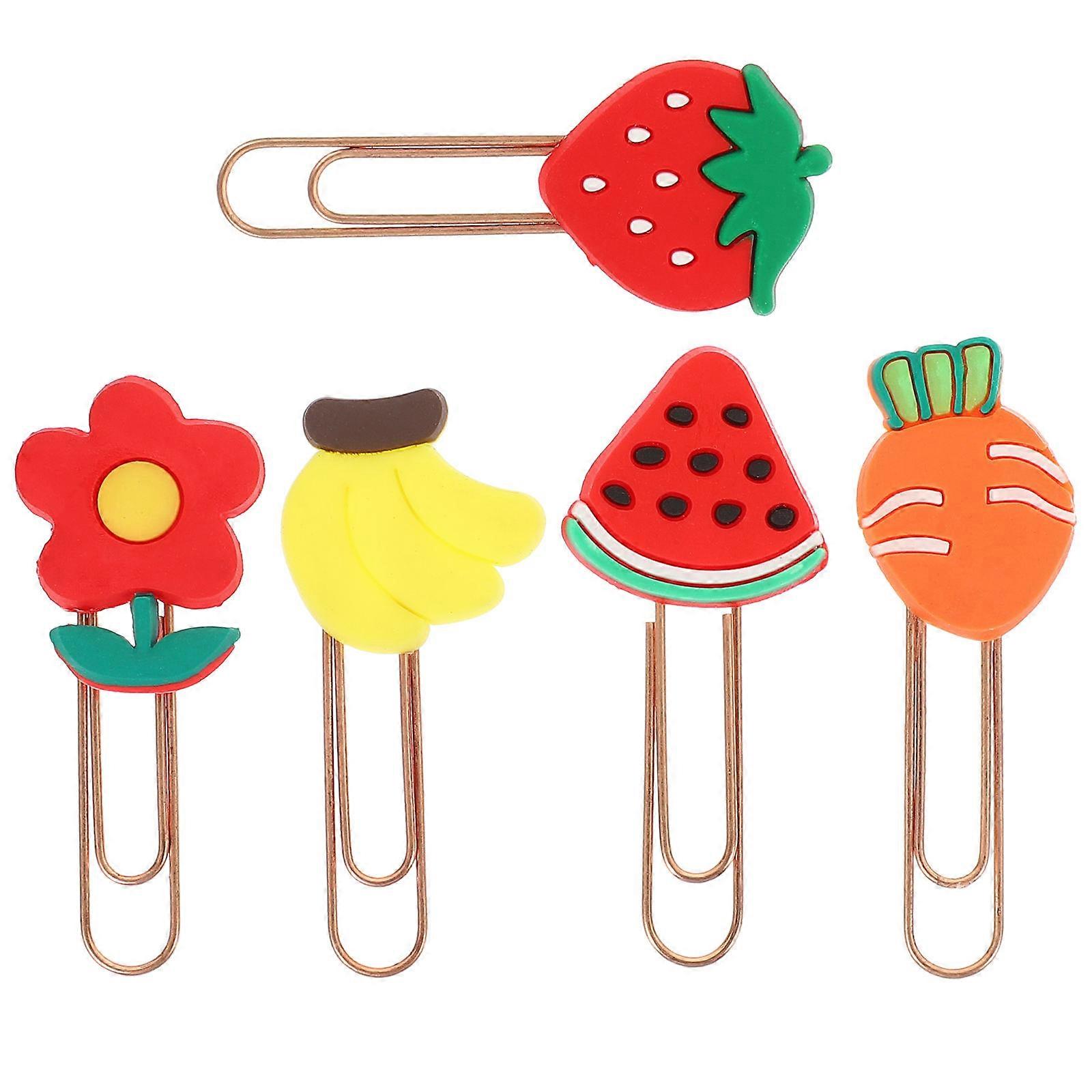 Colored Paper Clips 20Pcs for Holding Use Creative Decorative File Clips