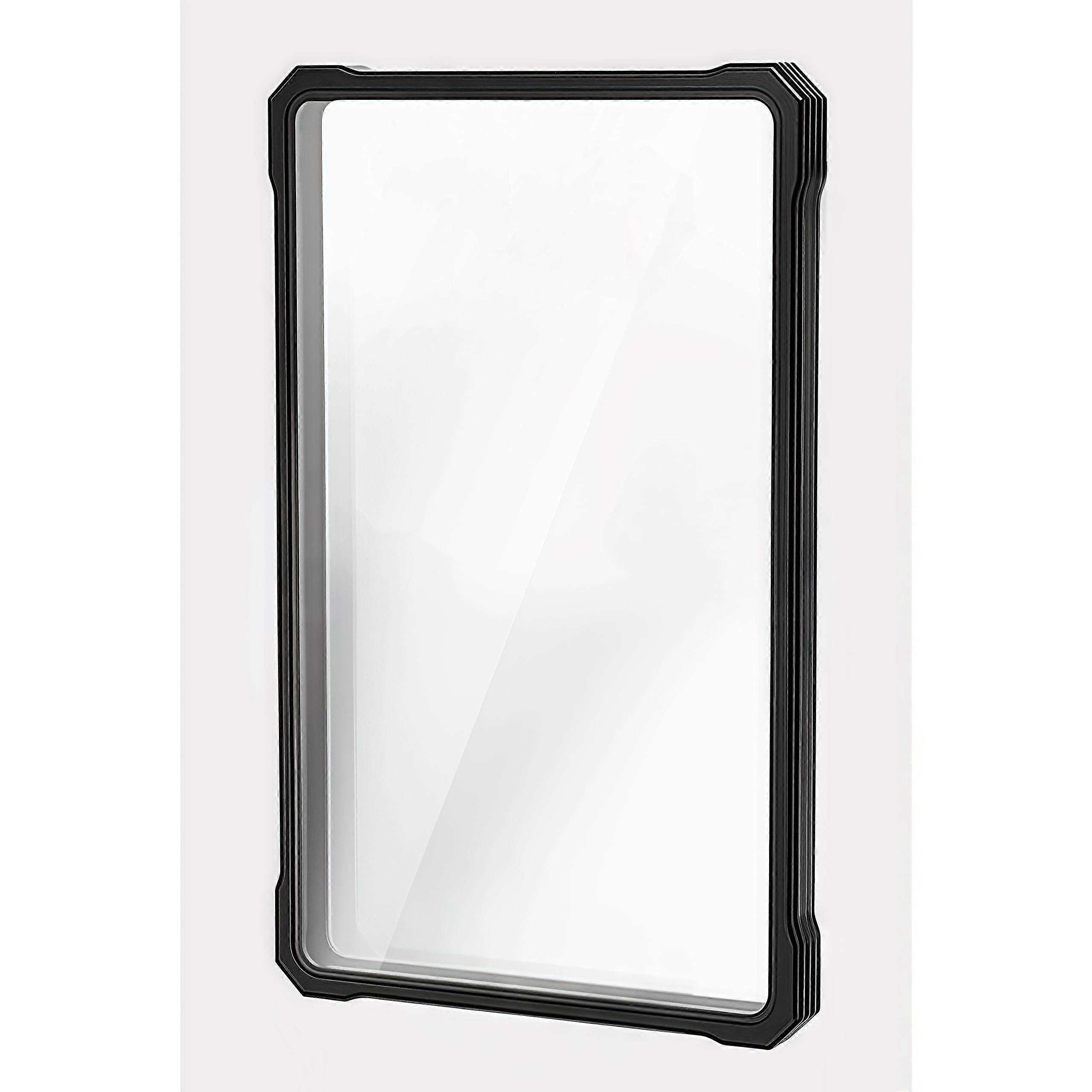 Card Holder 35PT Magnetic Case with UVResistant Protection and Stackable Black Aluminum Frame