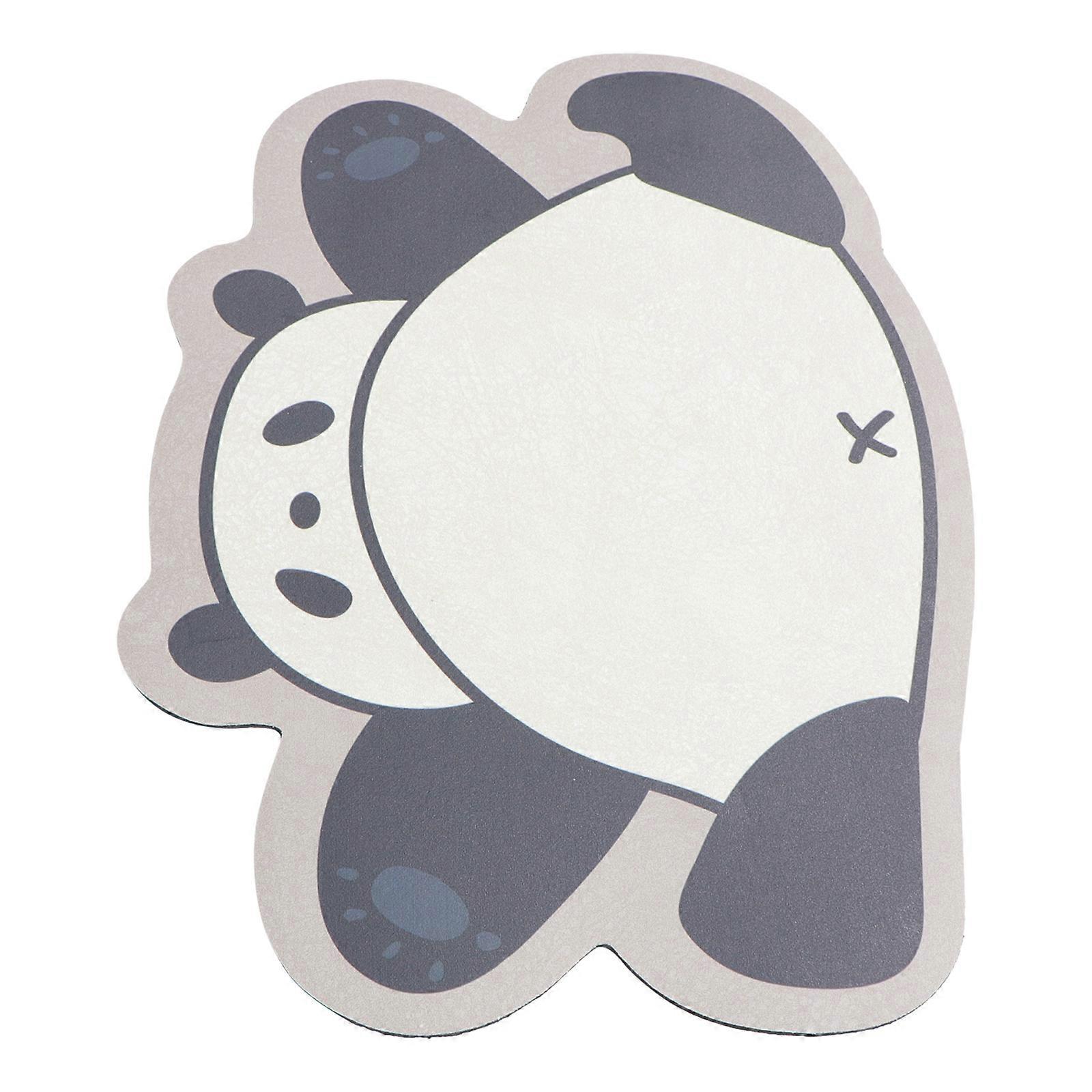 Panda Shape Floor Pad Household Item Moisture Protecting Polyester Mat for 1Set