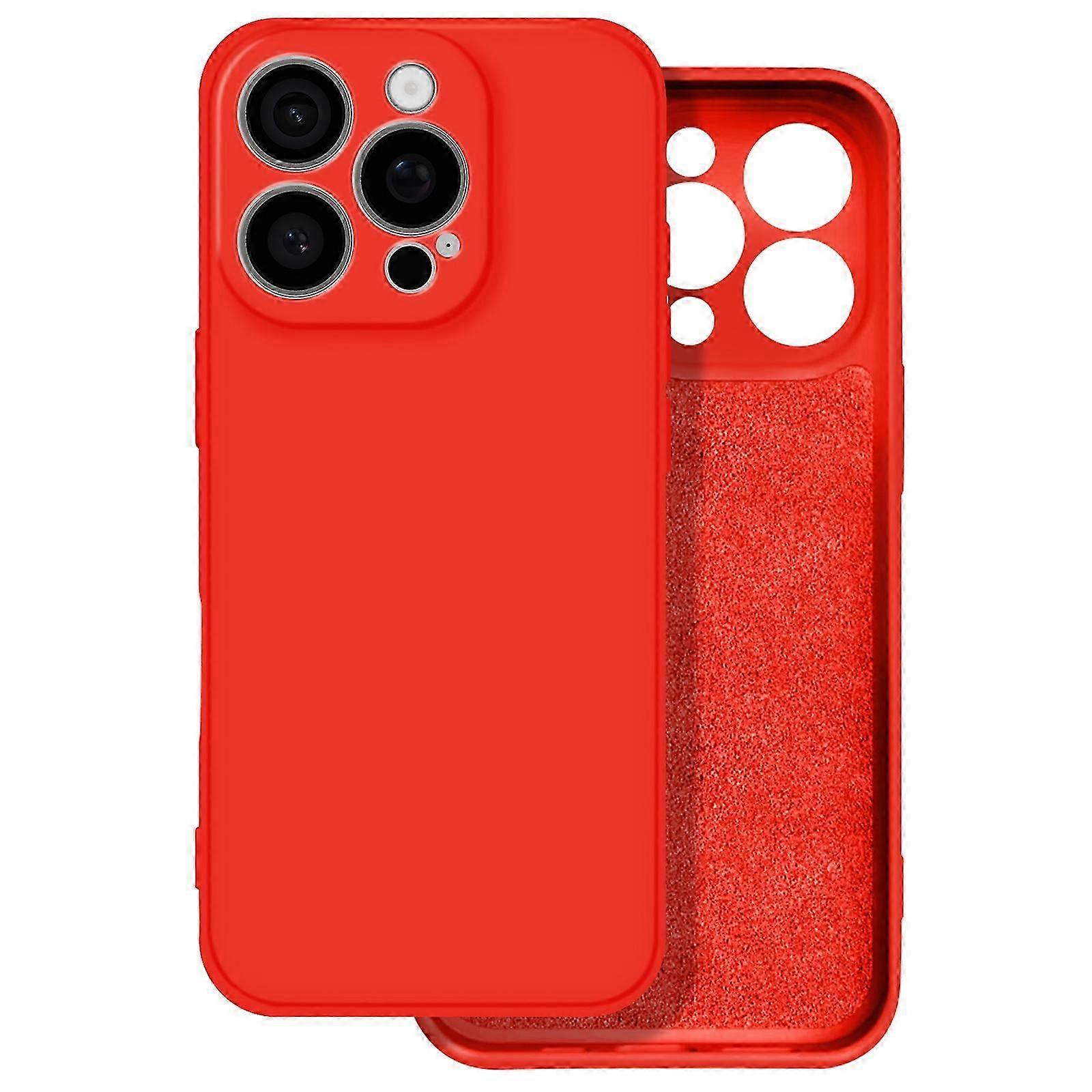 Case for compatible with iPhone 16 Pro Soft Touch Mat Silicone Flexible