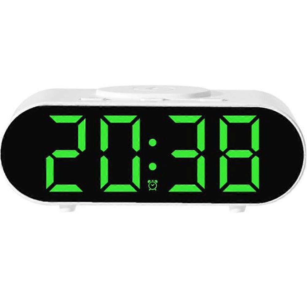 Functional Alarm Clock With Wireless Charging And Space Saving Features