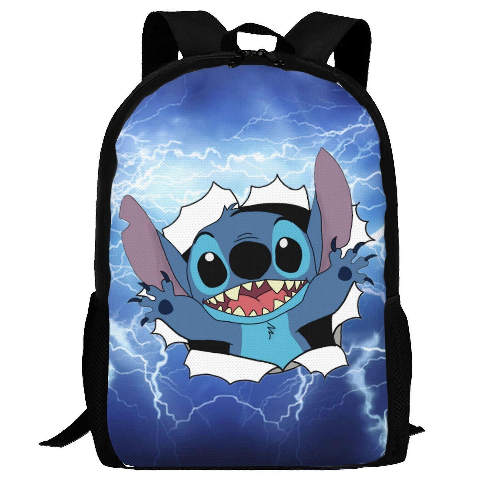 j4308 Lilo & Stitch Backpack for Kids Boys Girls Large Capacity Multifunction School Backpacks Lightweight Sports Travel Laptop Bag Daypack e4308