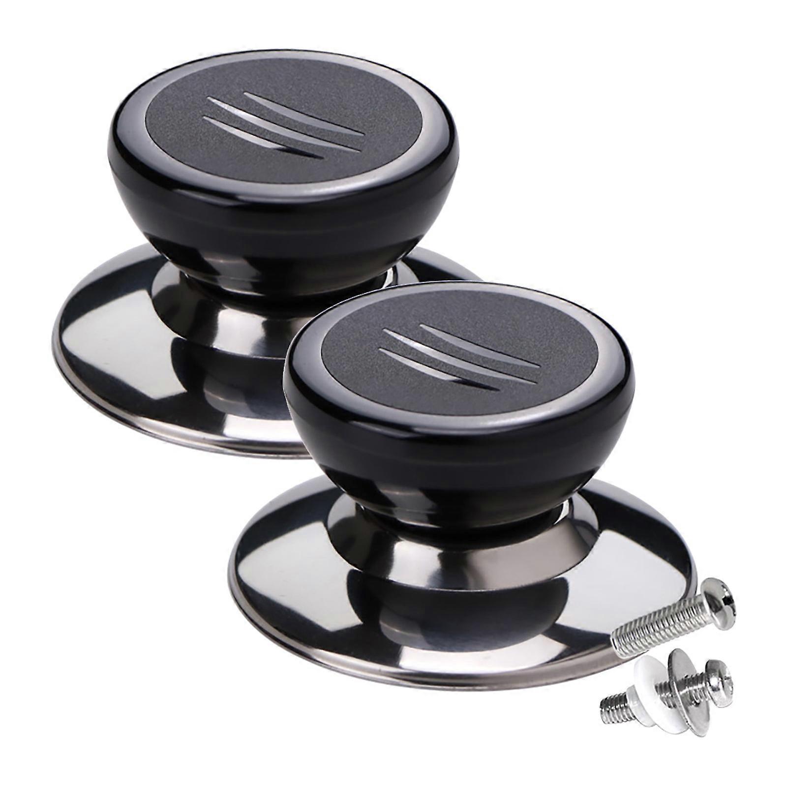 Pot Lid Knobs Universal Replacement Handle for Kitchen Cookware 2Pcs