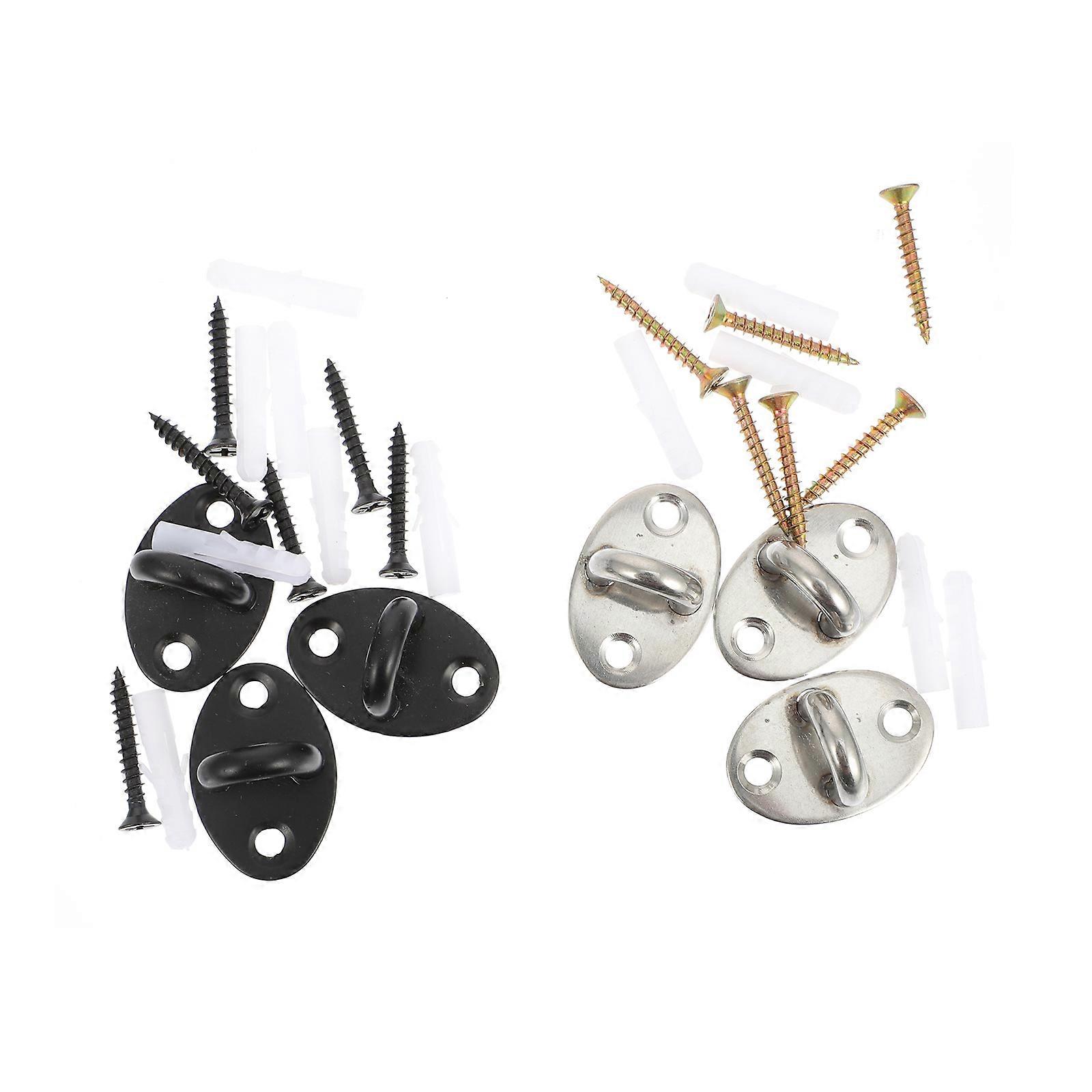 Stainless Steel Projector Screen Hanger Ceiling Hanging Hook 6Pcs Set