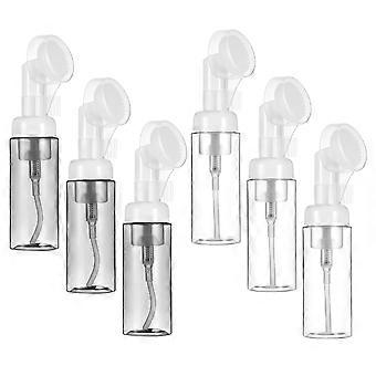 Leere Schaumflasche für Gesichtsmousse mit Bürstenkopf, 6 Stück