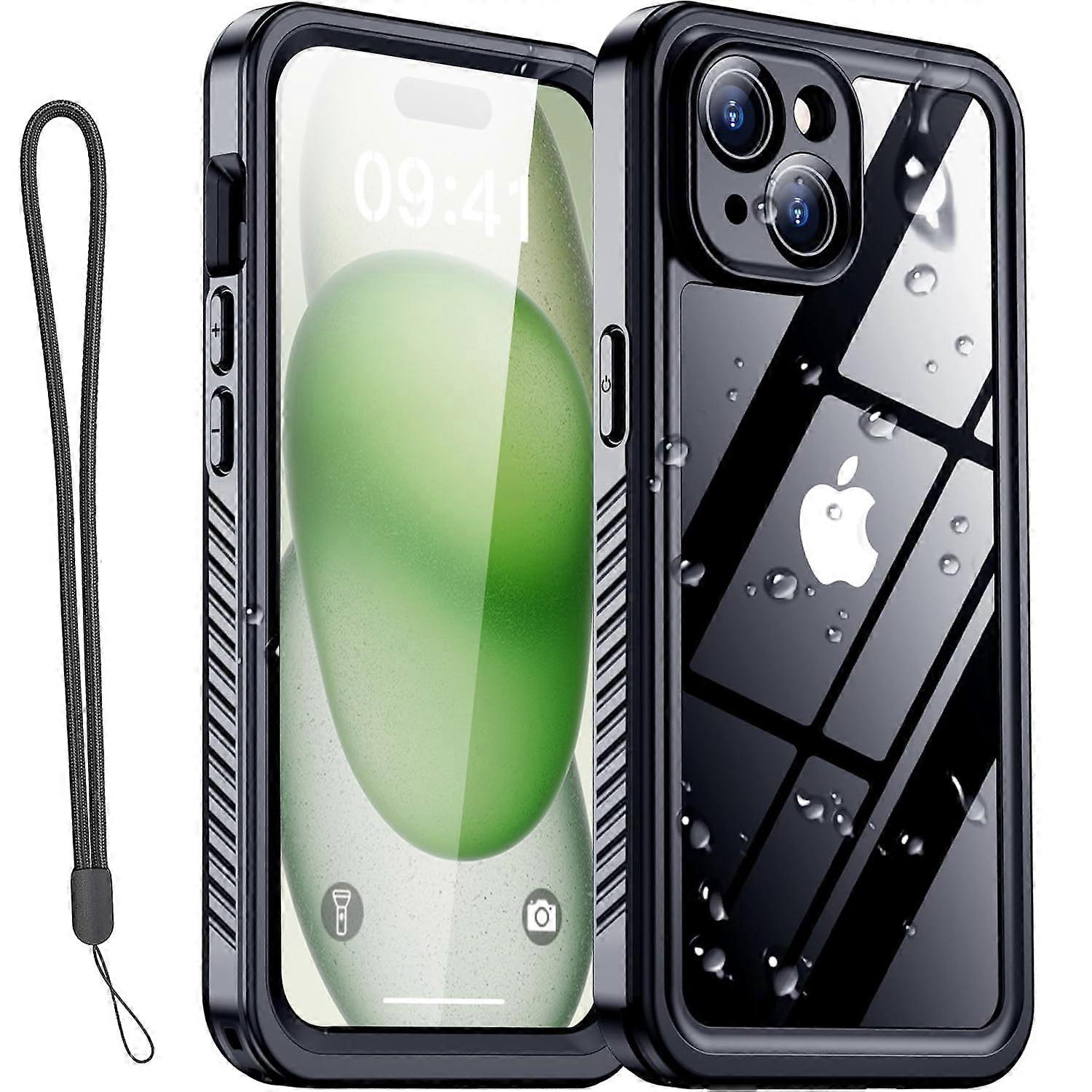 Shockproof Waterproof Case Compatible with iPhone 15 Plus