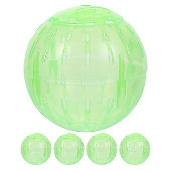 5 Stuks Hamster Bal Plastic Sport Bal Hamster Rennen Oefenbal Fitness Wielen Kleine Dieren Speelgoed Bal Voor Dwerg Hamster 12cm