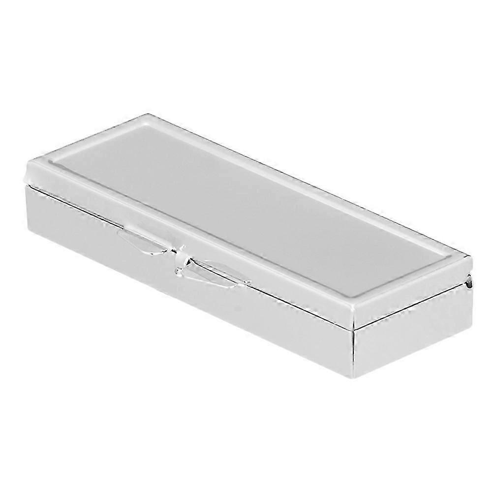 Stainless Steel Pill Box Silver for Storage 1Pcs Rectangular Candy Holder