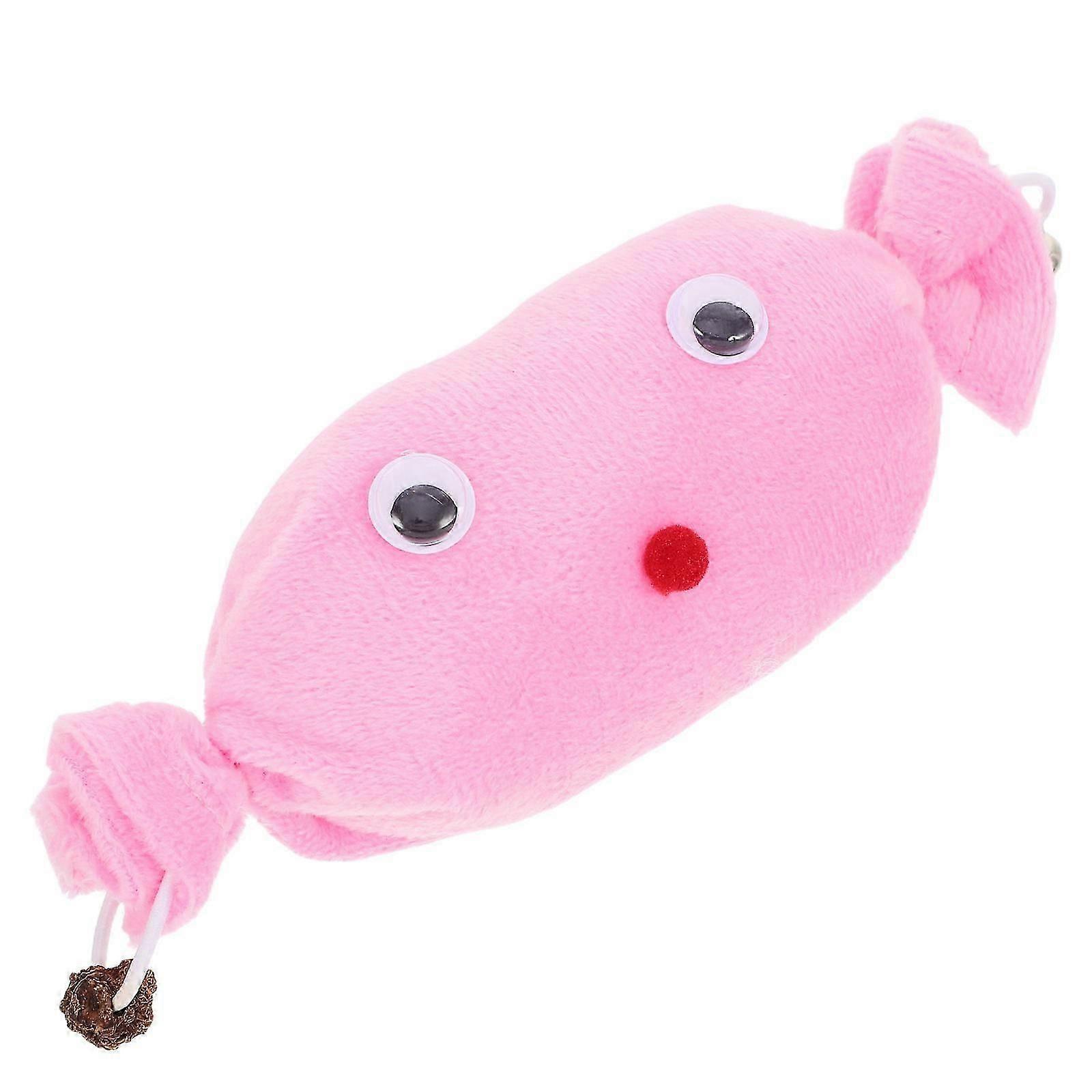Candy Shape Cat Toy Plush for Interactive Chewing 2Pcs Indoor Use