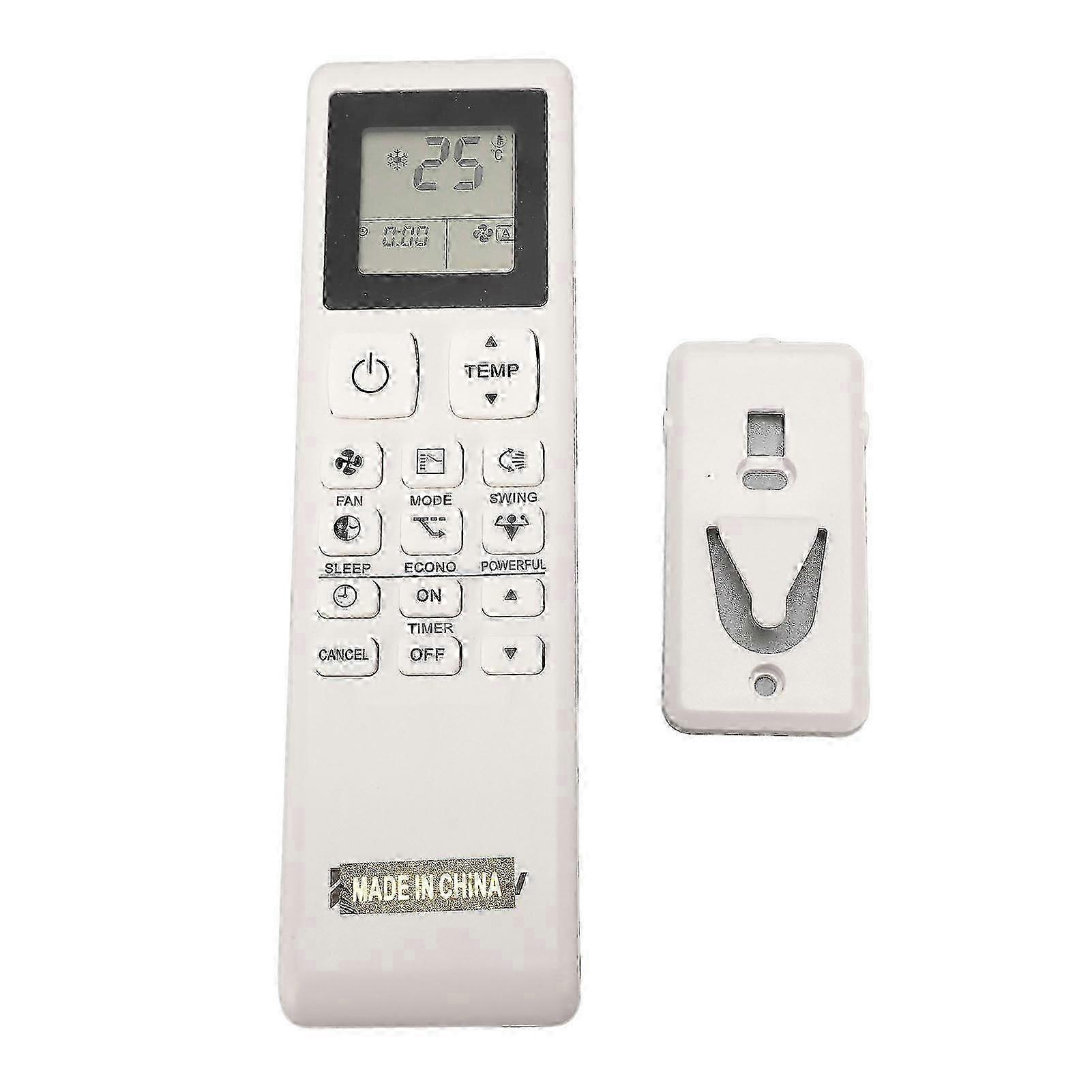 3P593972-1E Air Conditioner Remote Control Replacement with Wall Mount Bracket ABS AC-
