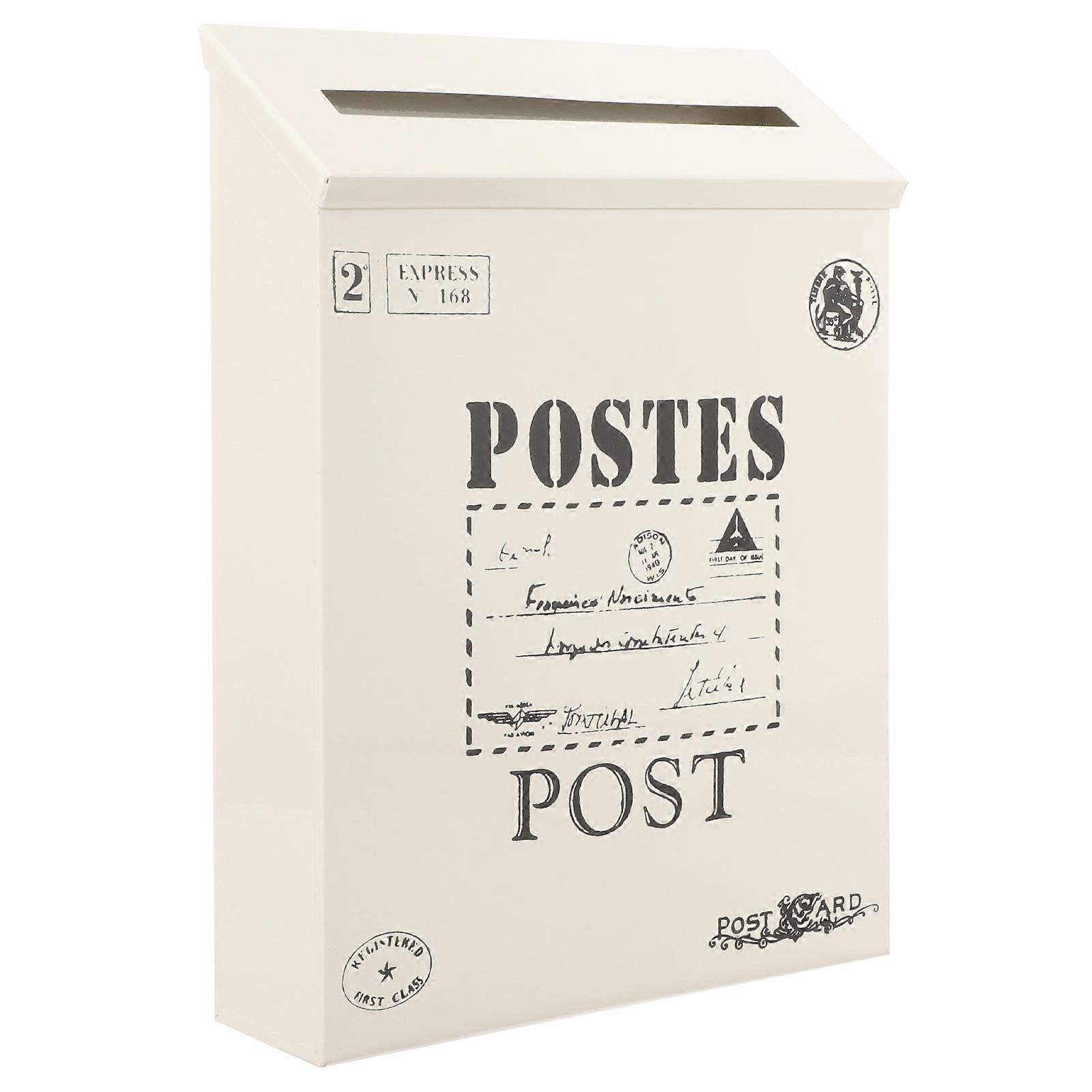 Vintage Mailbox Post Box Mailbox Wall Mount Post Box Outside Mailbox Mail Box