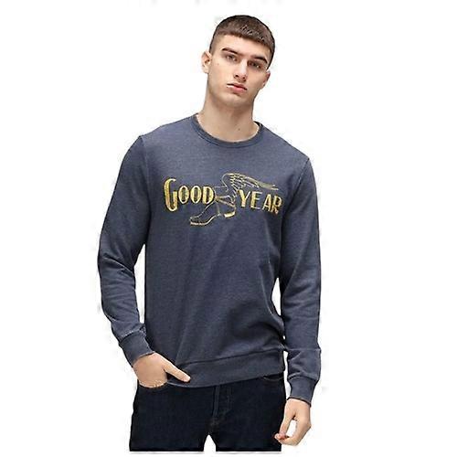 Goodyear Mens Logo Crew Neck Regular Sweatshirt