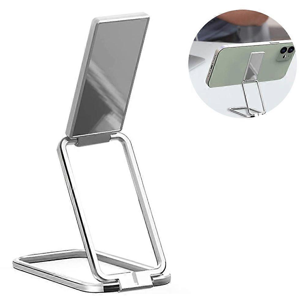 Ultra-thin Foldable Liftable Mobile Phone Holder-Silver