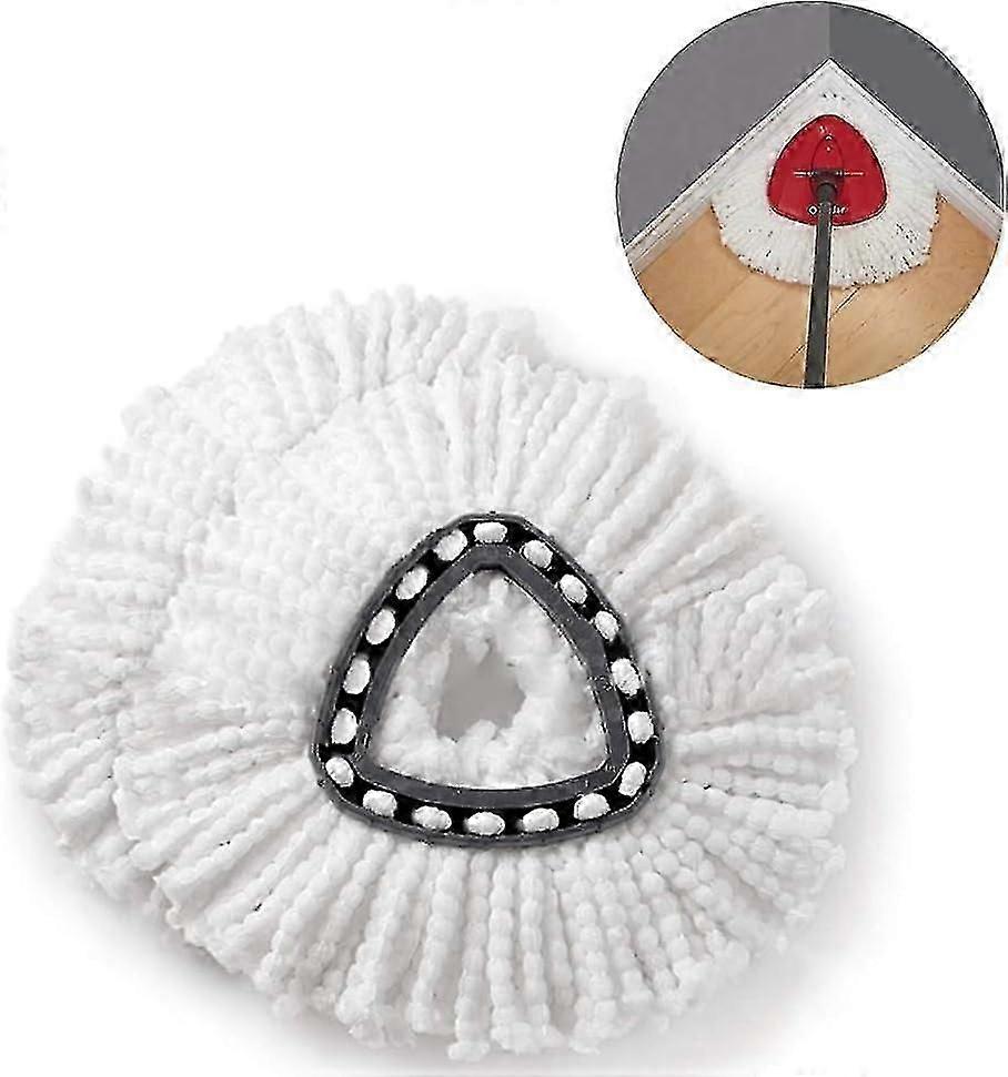 2 pcs easy wring mop replacement, microfiber for vileda [MI]
