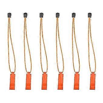 6pcs Outdoors Whistle for Searching Help Emergency Whistle Plastic Whistle GT
