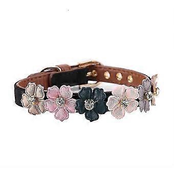 Elegant Pet Accessory, Stylish Dog Collar Adjustable PU Leather For Comfortable Wearing, Decorative Diamond Dog Bow Tie And Soft Material Enhance