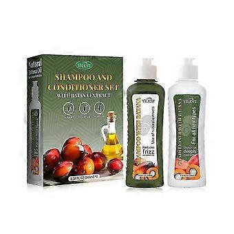 Conjunto de Shampoo e Condicionador de Óleo de Batana, Shampoo Clarificante, Shampoo de Cabelo com Óleo de Batana Cru para Cabelos Finos